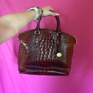Brahmin shoulder bag with crossbody attachment